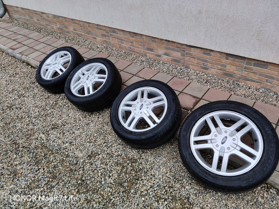 Jante aliaj R15 Ford 4x108 + anvelope vara 195/55r15