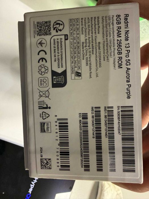 Мобилен телефон Redmi Note 13 Pro 5G 256GB