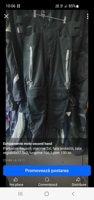 Pantaloni moto second hand
