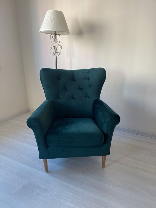 Fotoliu verde Catifea