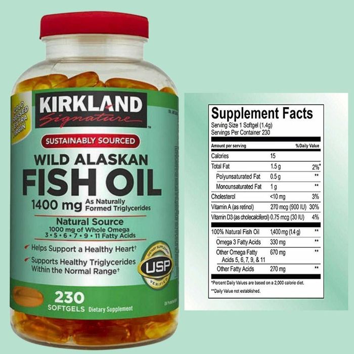 Wild Alaskan Fish oil  Рыбий жир Kirkland Signature из рыбы обитающей