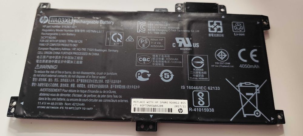 Baterie Laptop HP X360-WA03XL