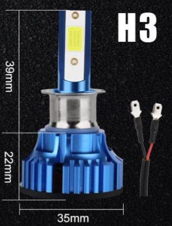 Becuri LED H3 Canbus 20000LM set 2buc