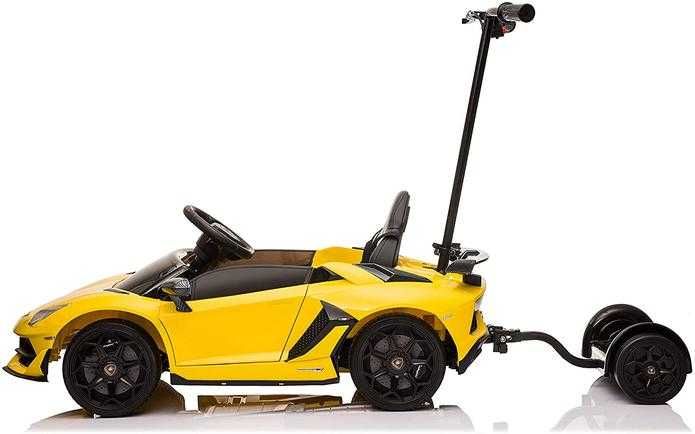 Masina electrica Lamborghini Aventador SVJ  12V cu Hoverboard #Galben
