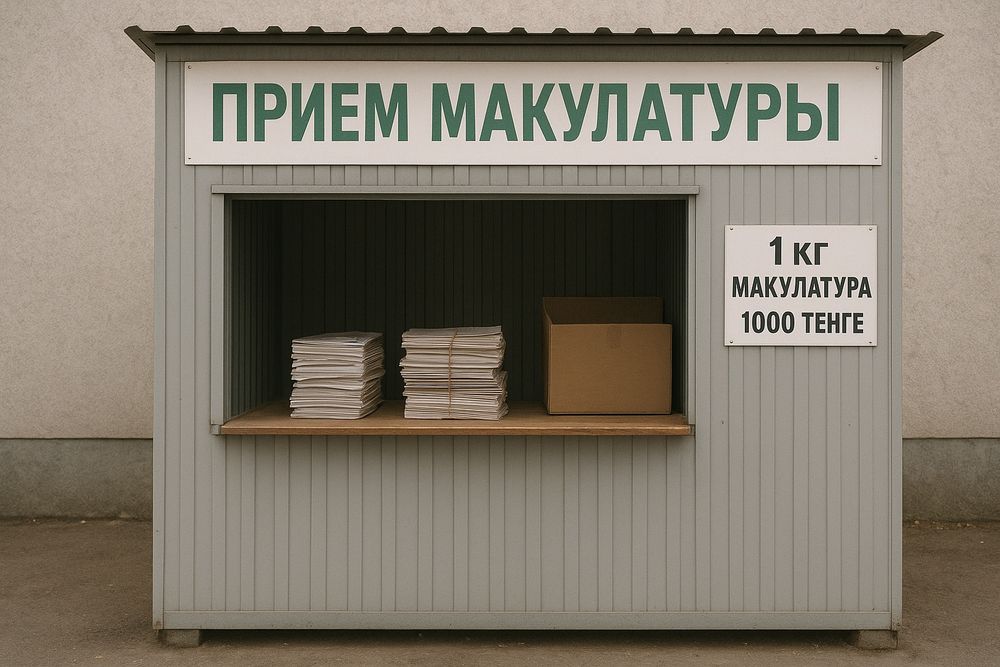 Макулатура қабылдаймын!