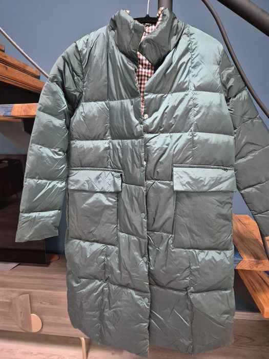 Яке с две лица с естествен пух