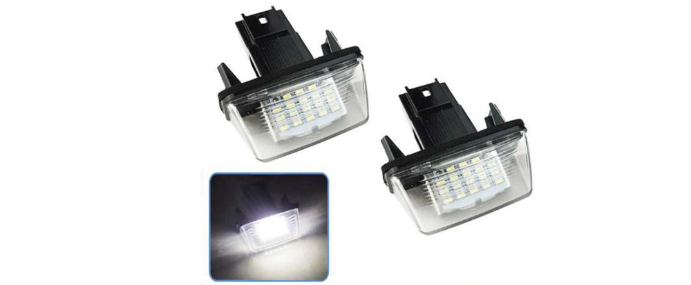 Set 2 Lampi Iluminare nr LED Citroen C3 C4 C5 Berlingo Xaxo Xara