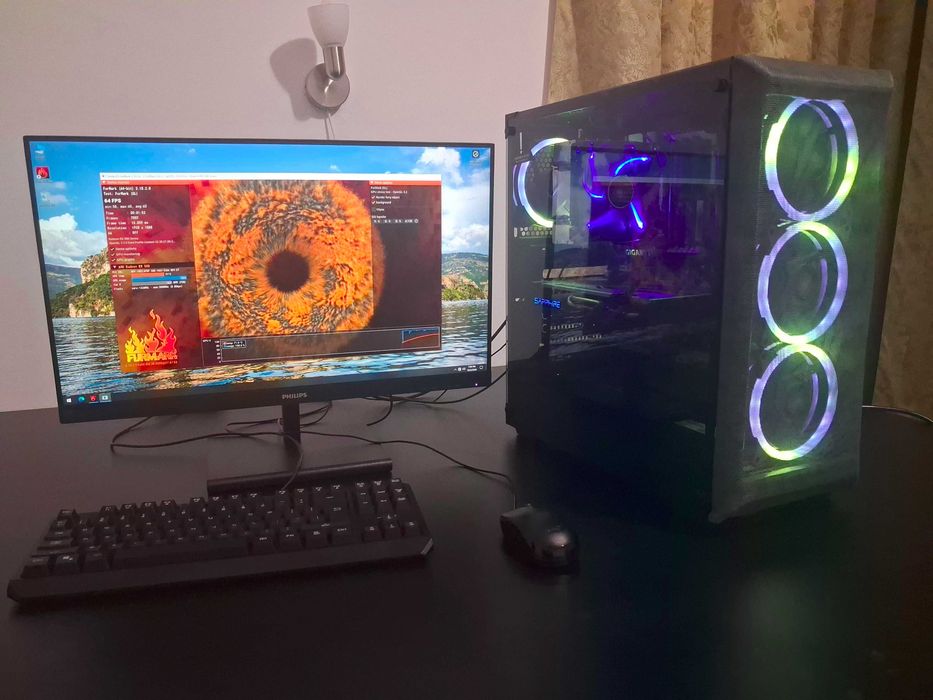 PC gaming 1TB i7 8 nuclee 16GB RAM, placa video 8GB, SSD