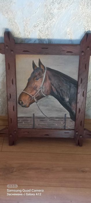 Картина за стена-маслени бои,рамка-дъб