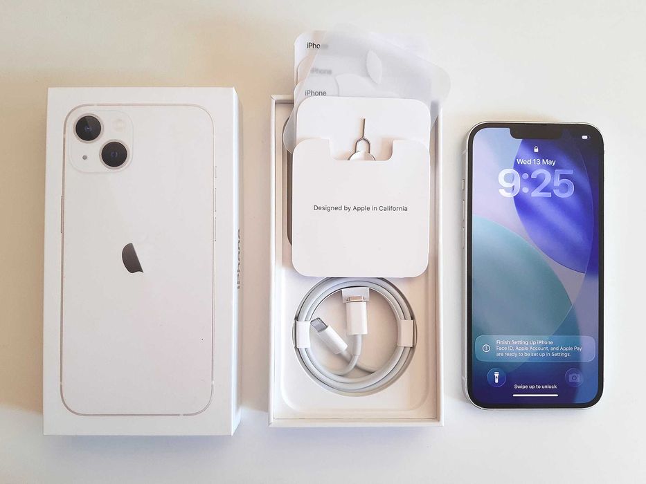iPhone 13 - (128GB - Starlight / Бял) - Отличен