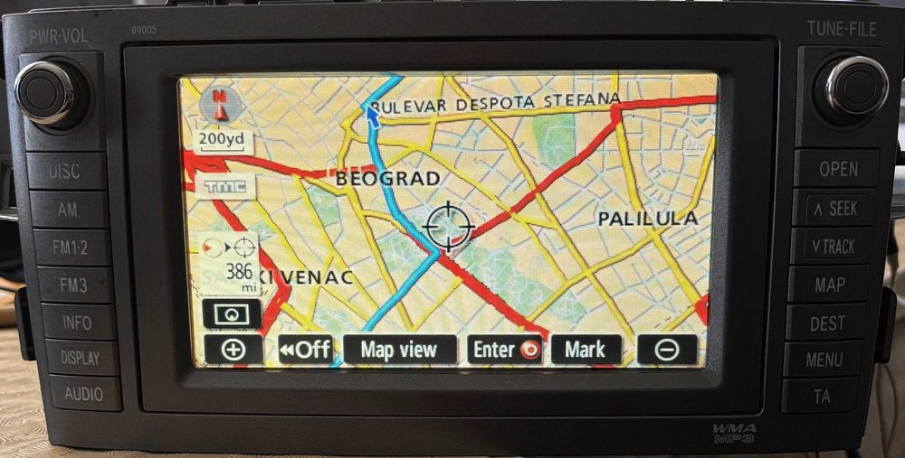 2020 v2 Ново Диск Навигация TOYOTA LEXUS Сърбия Македония Tns600/700