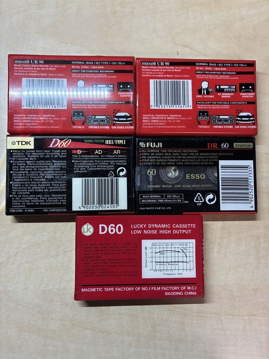 Casete audio 5 buc sigilate