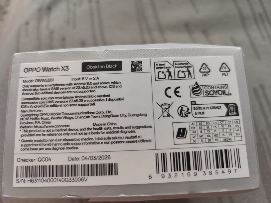 Часовник oppo watch X3