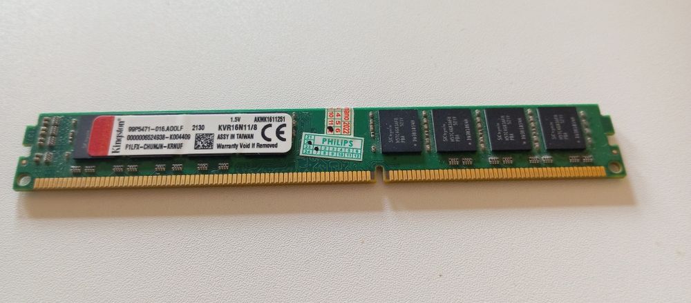 Оперативная память Kingston 8GB DDR3 для ПК