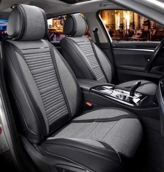 Пълен комплект калъфи за предни и задни седалки, Сив  цвят