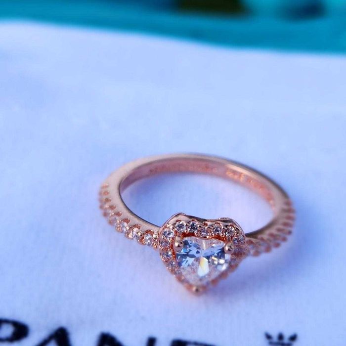 Inel Pandora Inimă (Aur Roz)