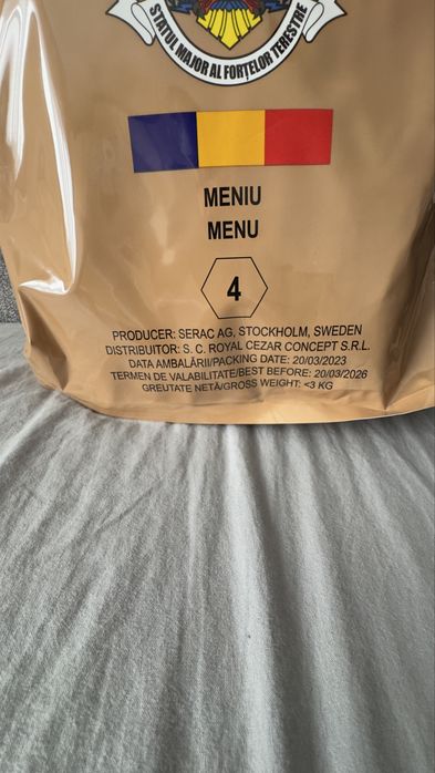 Kit MRE supravietuire