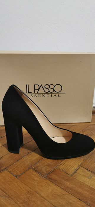 Pantofi IL Passo, piele intoarsa