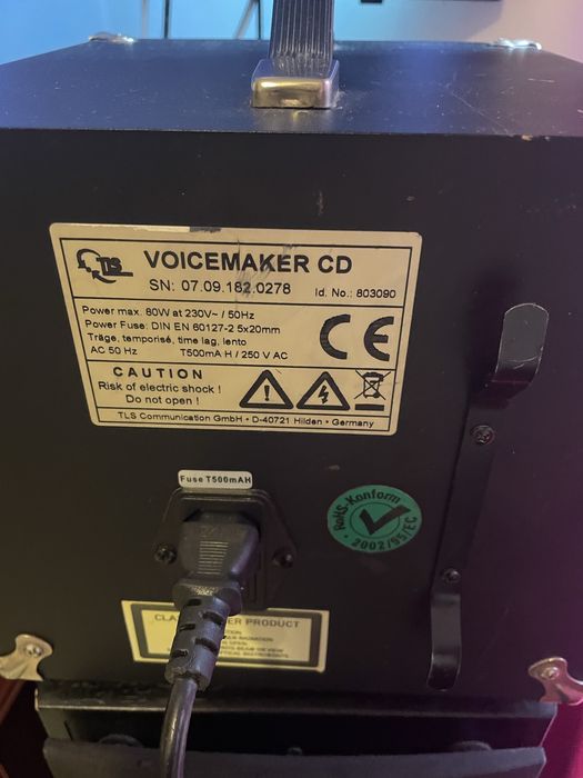 boxa  profesionala TLS voicemakerr CD