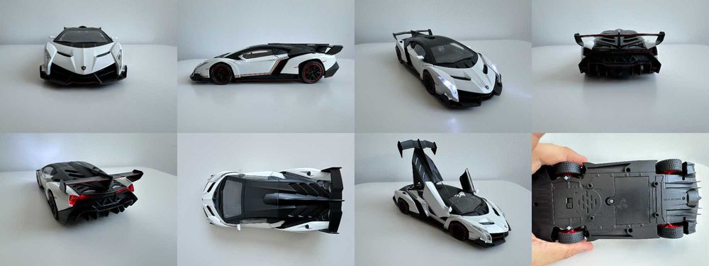 Machete auto Lamborghini Veneno Countach Huracan STO, McLaren, Nissan, McLaren, Ford 1/24