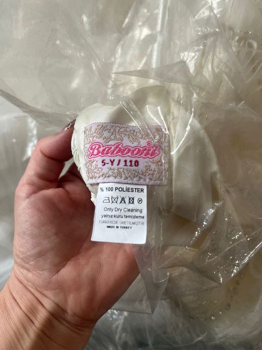 Однотонное детское платье