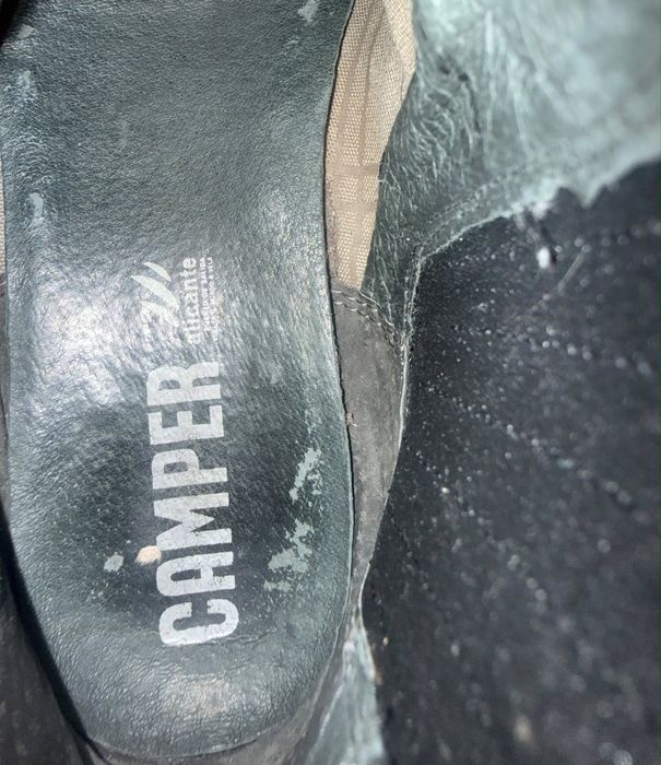 Camper Peu botine piele naturală neagră, măr. 38