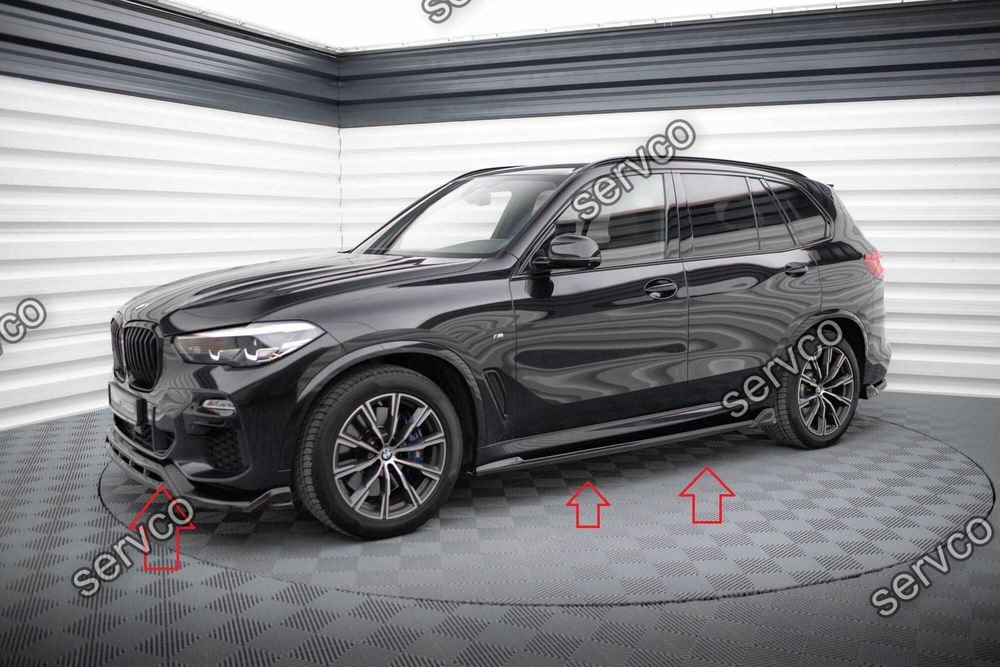 Pachet Set Splitter Exterior Lip Prelungiri Body kit tuning Bmw X5 G05 M-Pachet 2018-2023 v6 - Maxton Design