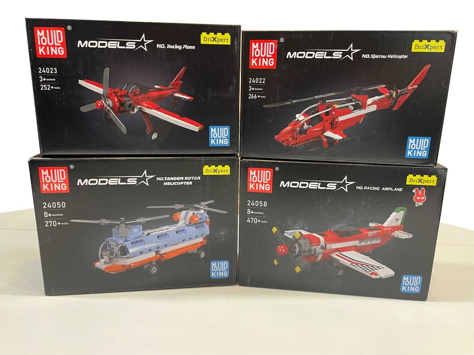 Set constructie, aeronave: avion, elicopter - jucarii tip lego, MK