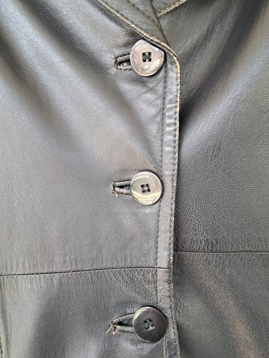 Haină damă lungă din piele naturală, Vera Pelle( 40/ 42)