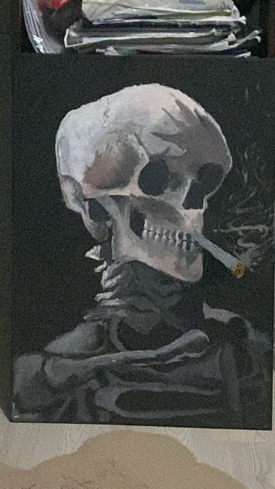 tablou canvas 50x70 pictat handmade
