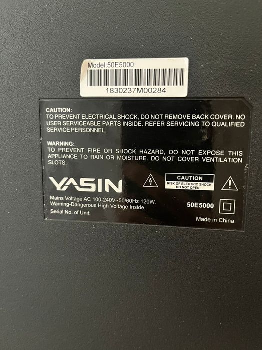 Телевизор Yasin