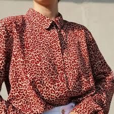 H&M риза в леопардов принт