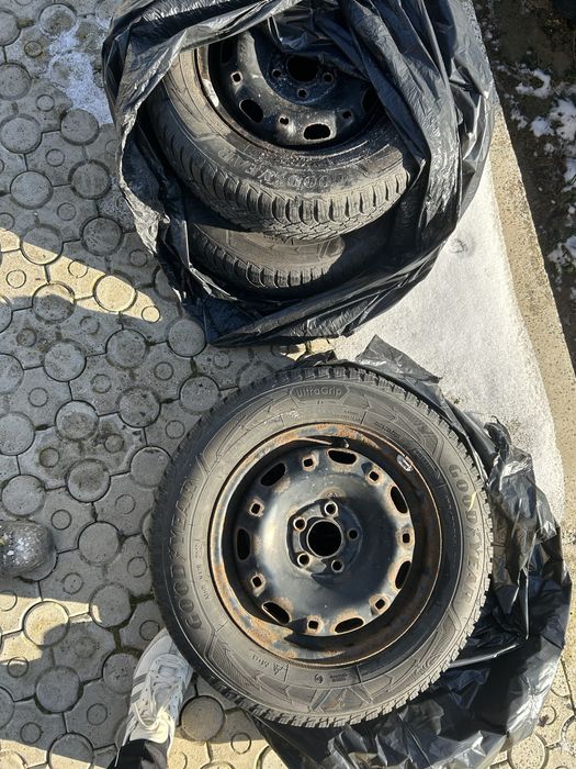 Roti 14 , jante tabla + cauciucuri iarna Goodyear