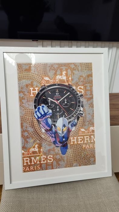 Print Hermes Paris Death NYC Omega