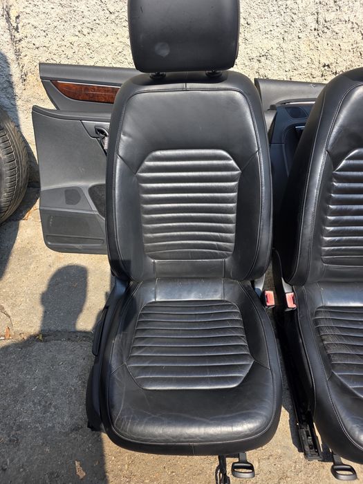 Interior piele passat b7 brec combi fete usi scaune banchete Consola centrala piele originala