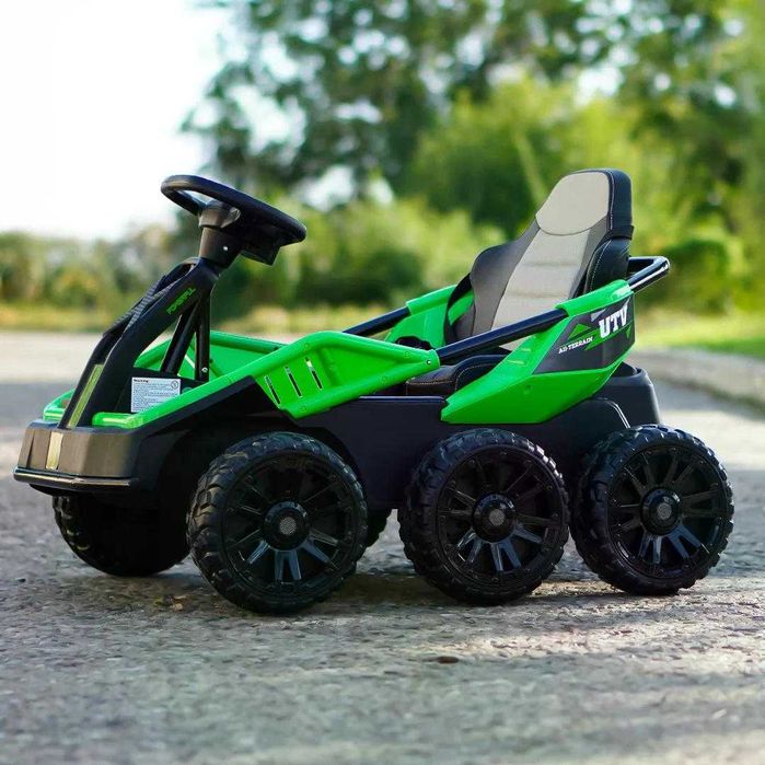 UTV electric pentru 2 copii Kinderauto BJSX2319 6x6 300W 24V Green