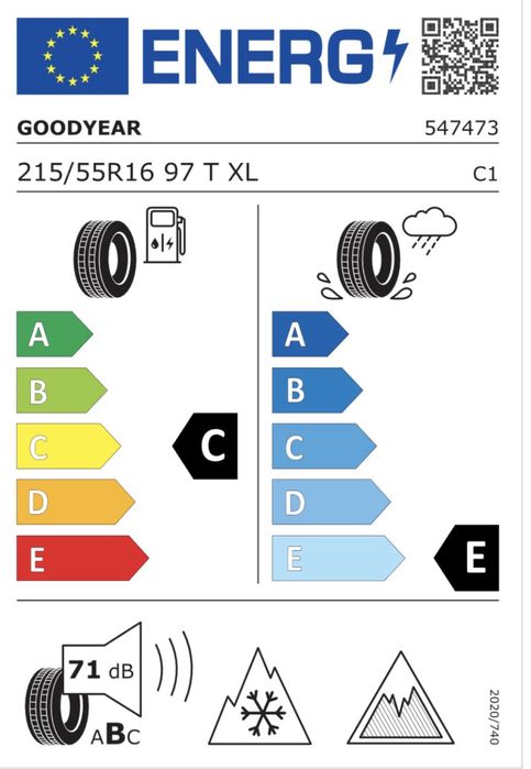 4 бр. зимни гуми Goodyear UltraGrip Ice 215/55 R16