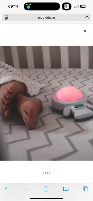 Vand dispozitiv pt adormit bebelusi, Zed Rockit, cu vibratii si lumini