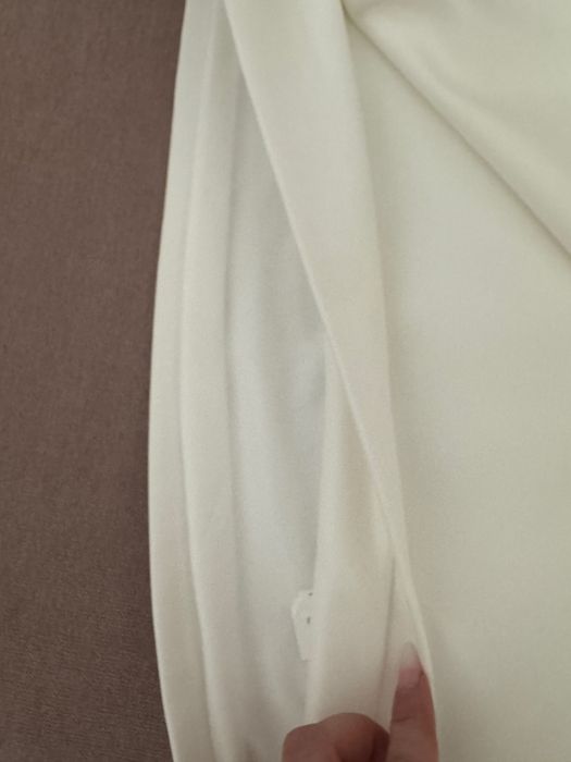 Rochie eleganta alba tip sacou scurta Zara marimea M