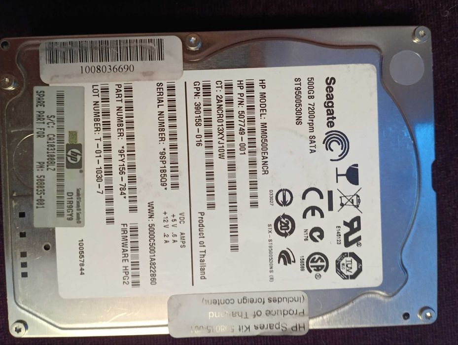 hdd 500 gb недорого