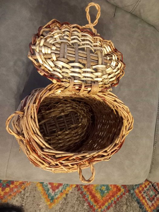 Ръчно плетена кошница от ракита – нова