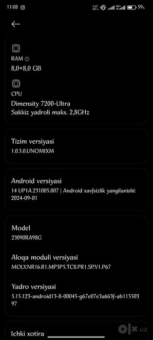 Redmi not 13 pro puls 5g
