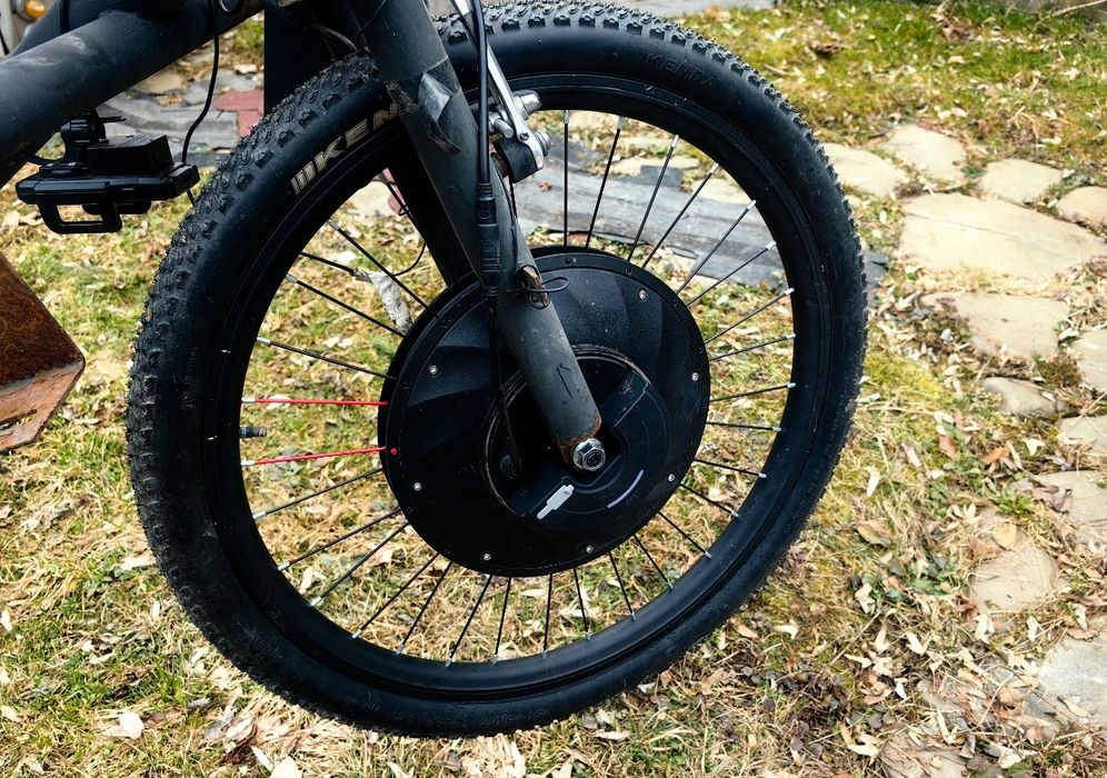 Kit conversie bicicleta electrica 24 inch baterie inclusa pe roata