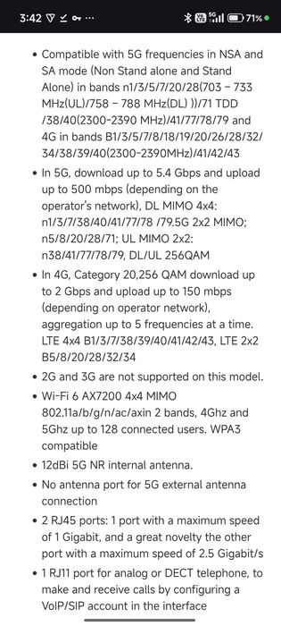 Huawei H158-381 5G CPE PRO 5