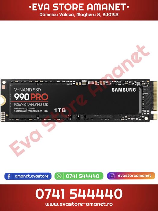Solid State Drive (SSD) Samsung 990 PRO 1TB PCIe Gen 4.0 x4 NvME