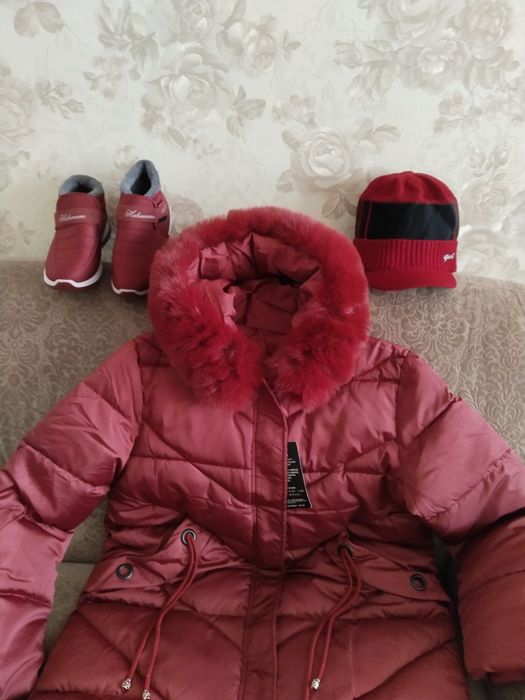 Куртка, ботинки шапка