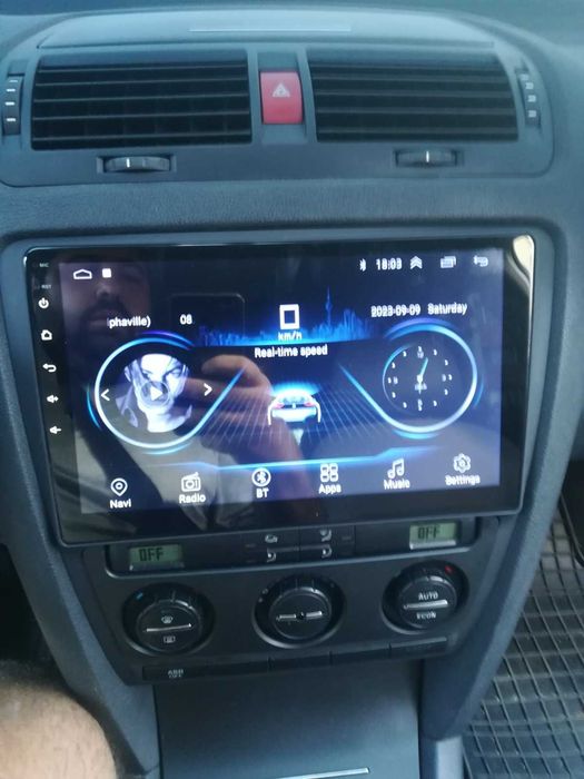 10” 2-DIN за Skoda Octavia 2007/13 Android 14, 4/64GB, 1280x720, CP AA