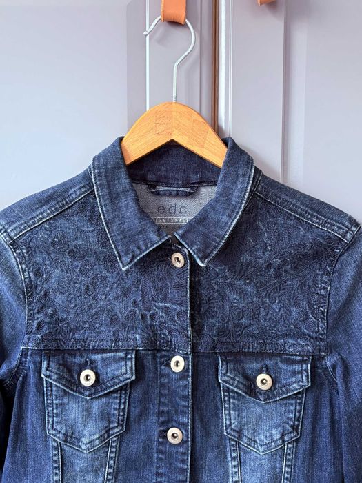 Дамско дънково яке с бродерии ESPRIT