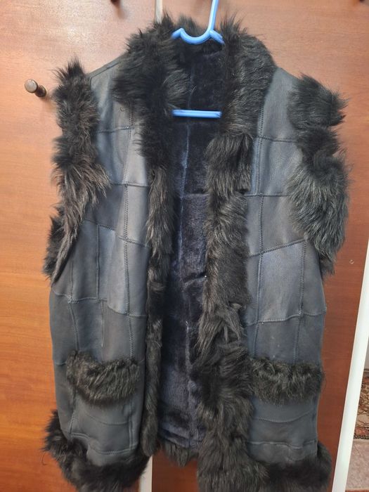 Vand jacheta din piele imblanita