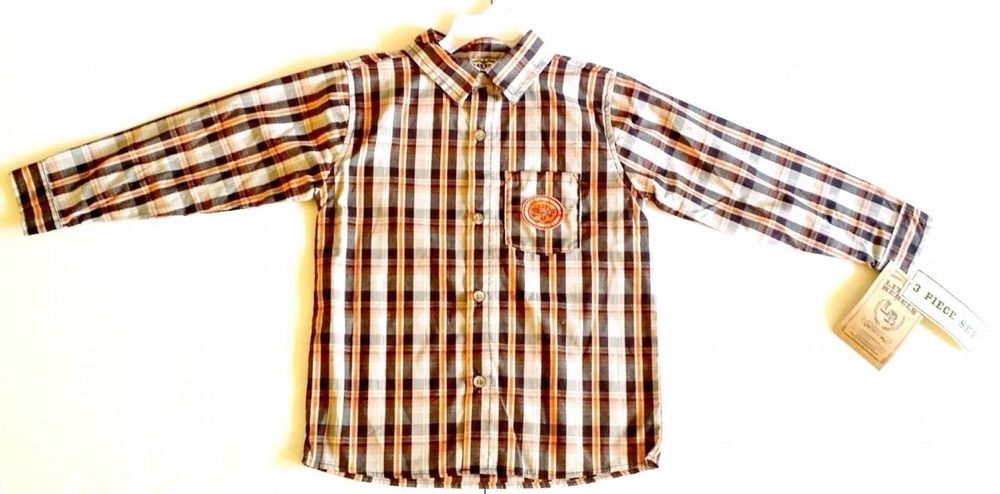 Тройка: Штаны/брюки, рубашка, толстовка для мальчиков 5-6 лет США